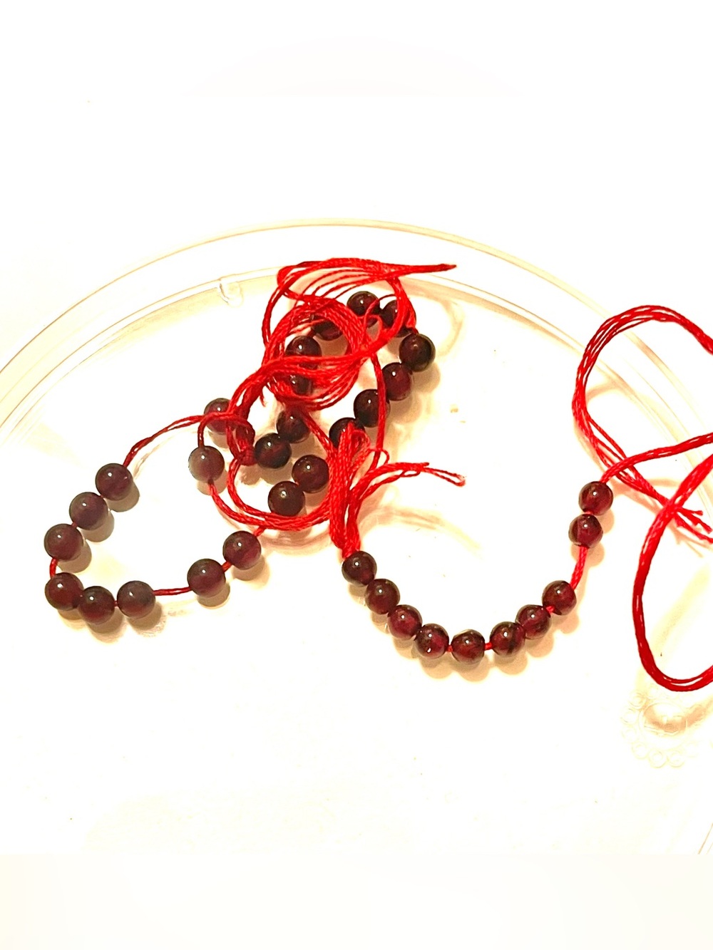 Round Garnet Beads